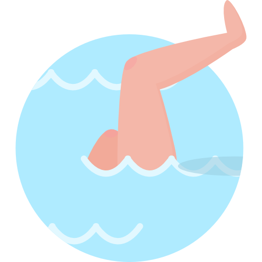 nadando  icono