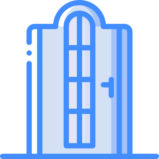 Door Basic Miscellany Blue icon