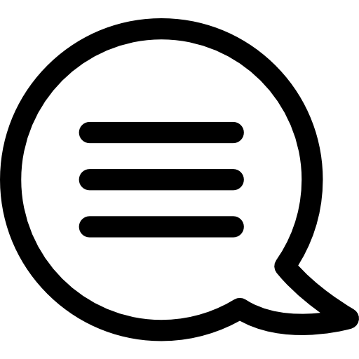 commentaar Basic Rounded Lineal icoon