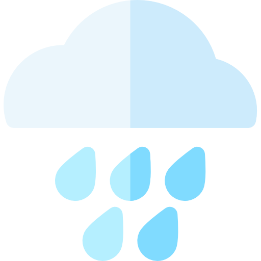 Rain Basic Rounded Flat icon