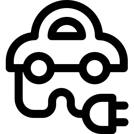 전기차 Basic Rounded Lineal icon