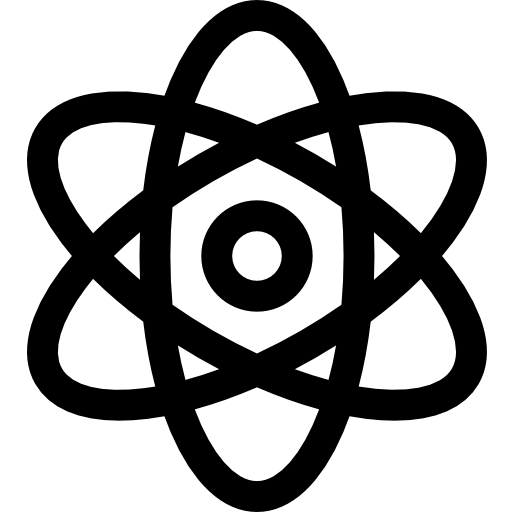 energía atómica Basic Rounded Lineal icono