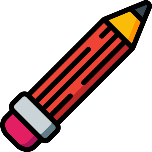 연필 Basic Miscellany Lineal Color icon