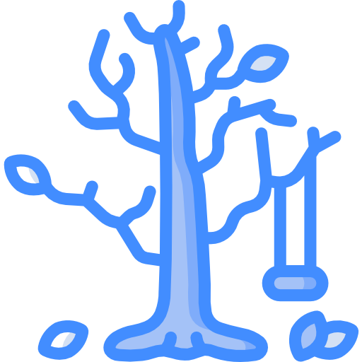 Tree Basic Miscellany Blue icon