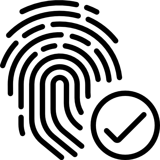 huella dactilar Basic Miscellany Lineal icono