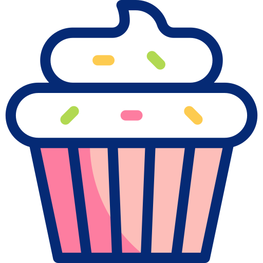 Cupcake Basic Accent Lineal Color icon