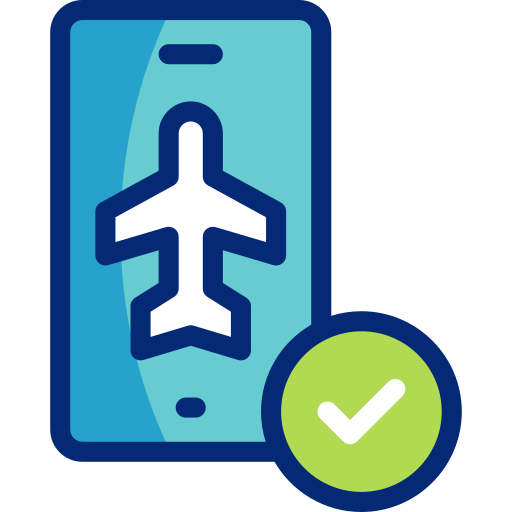 Airplane mode Basic Accent Lineal Color icon