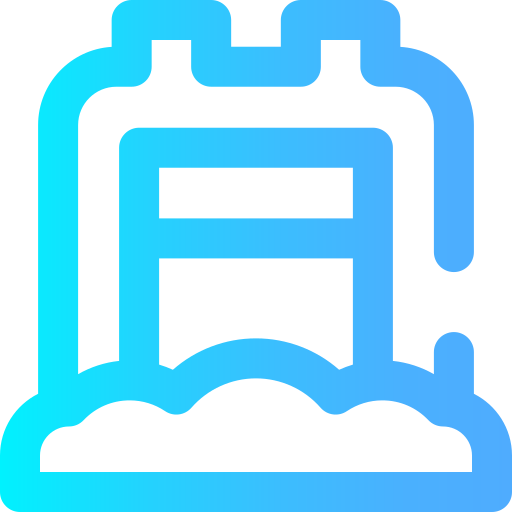 Water gate Super Basic Omission Gradient icon