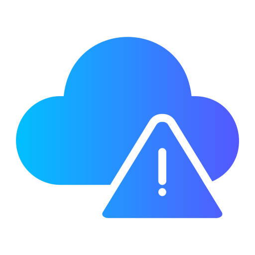 Cloud alert Generic gradient fill icon