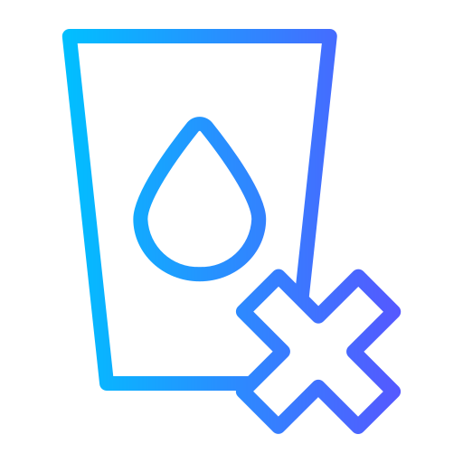 vaso de agua Generic gradient outline icono