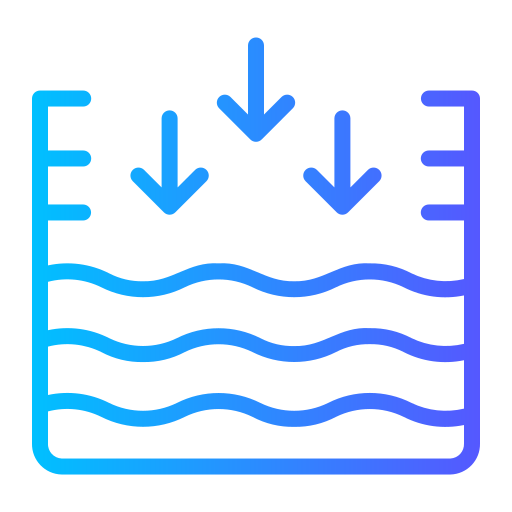 Water shortage Generic gradient outline icon