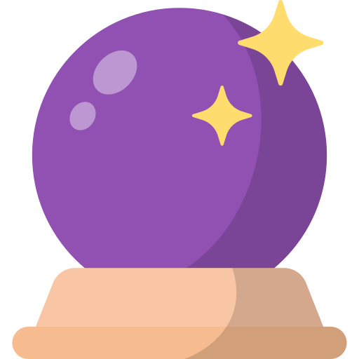 palla di cristallo Generic color fill icona