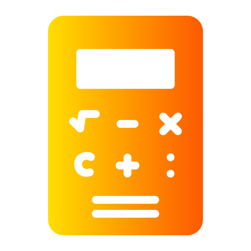 calculadora Generic gradient fill icono