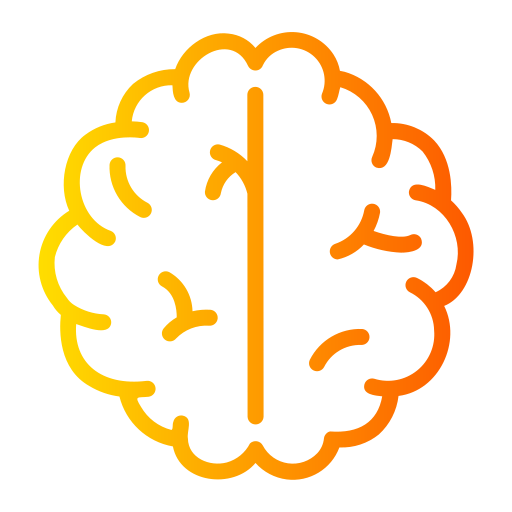 cerveau Generic gradient outline Icône