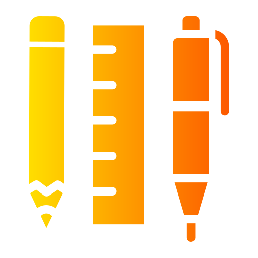 School supplies Generic gradient fill icon