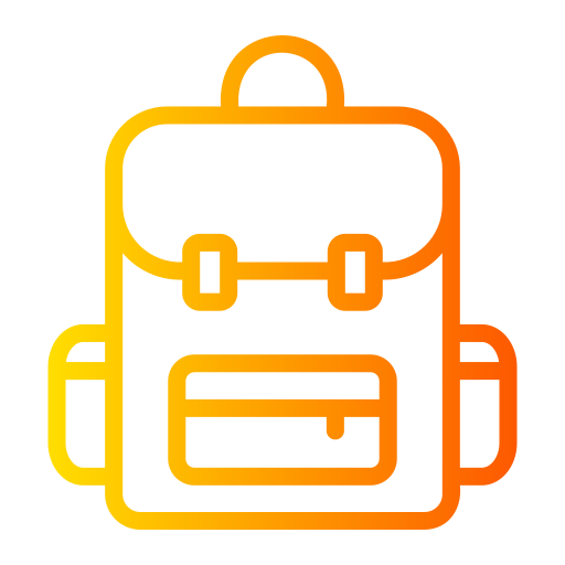 School bag Generic gradient outline icon