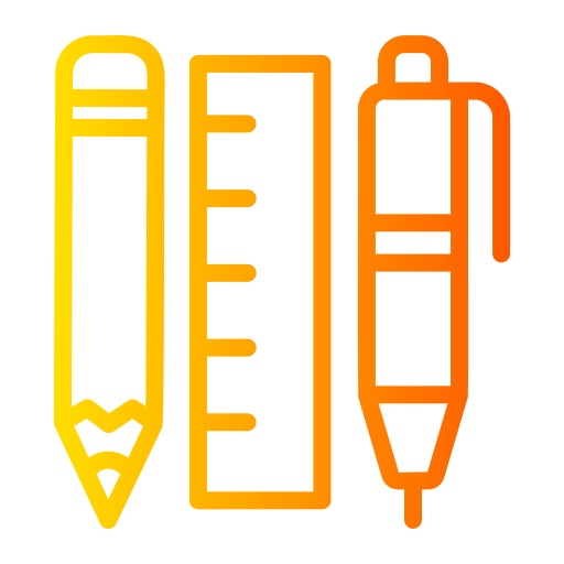 School supplies Generic gradient outline icon