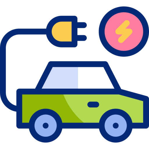 coche eléctrico Basic Accent Lineal Color icono