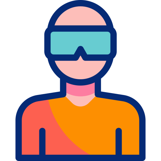 Virtual reality Basic Accent Lineal Color icon