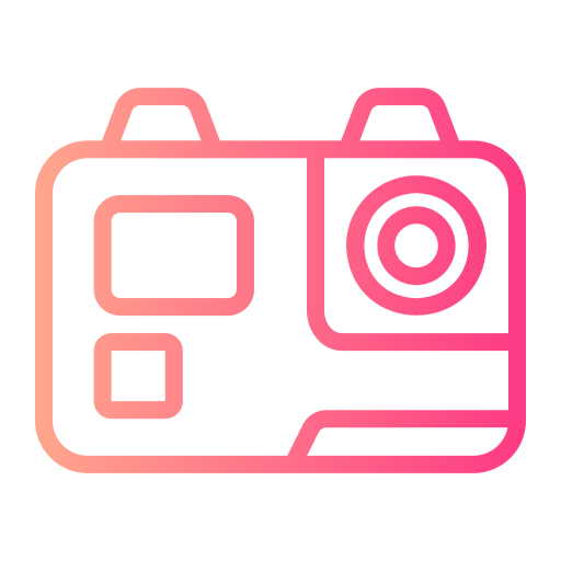 Action camera Generic gradient outline icon