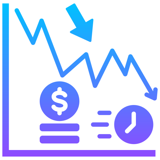 Money loss Generic gradient fill icon