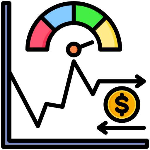 bolsa de valores Generic color lineal-color icono