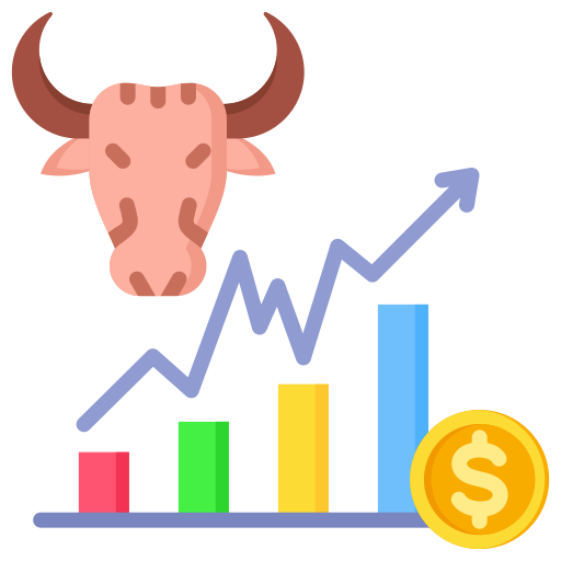 Bull market Generic color fill icon