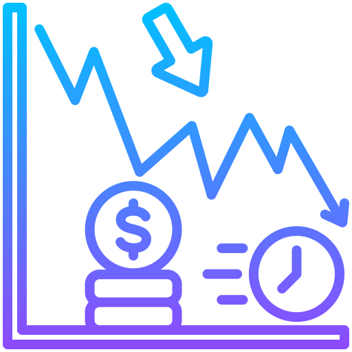 Money loss Generic gradient outline icon
