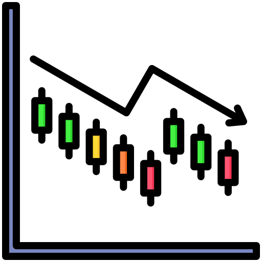 Bearish Generic color lineal-color icon
