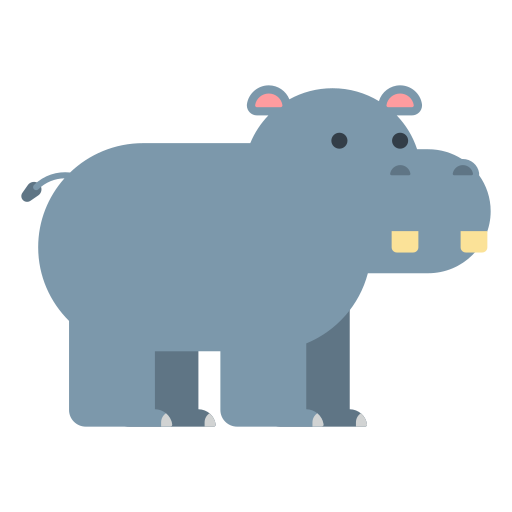 Hippopotamus Generic color fill icon