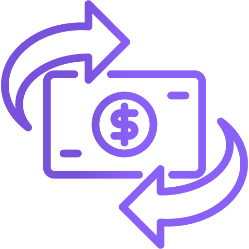 transakcja pieniężna Generic gradient outline ikona