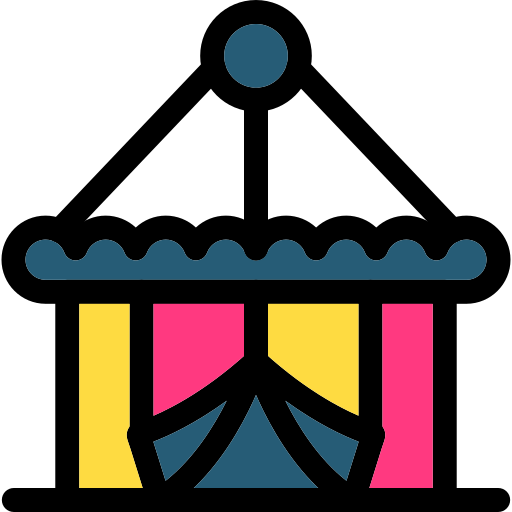 서커스 텐트 Generic color lineal-color icon