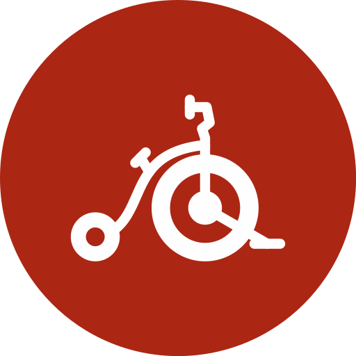 bicicletta da circo Generic color fill icona