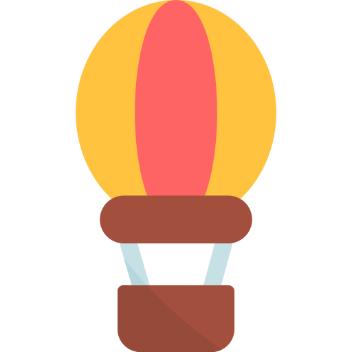 balon na gorące powietrze Generic color fill ikona
