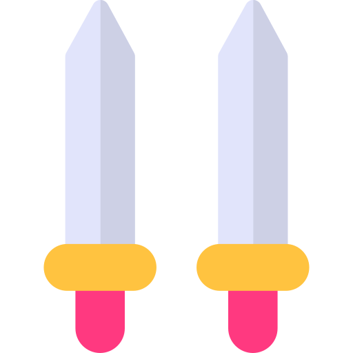 zwaarden Generic color fill icoon