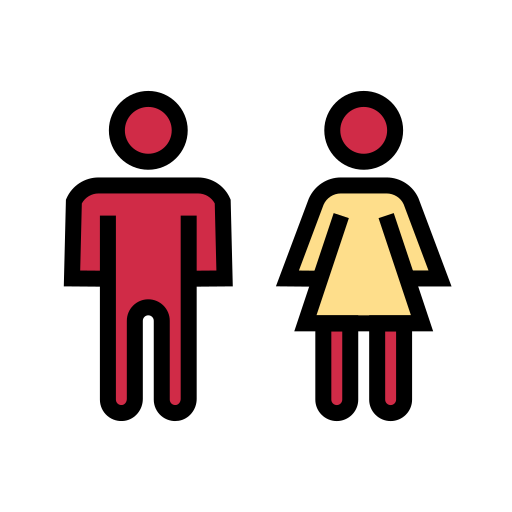 Restrooms Generic color lineal-color icon