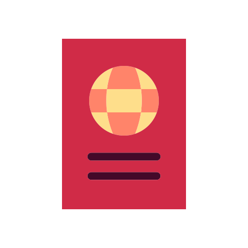 Passport control Generic color fill icon