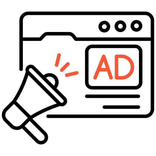 reklama internetowa Generic color outline ikona