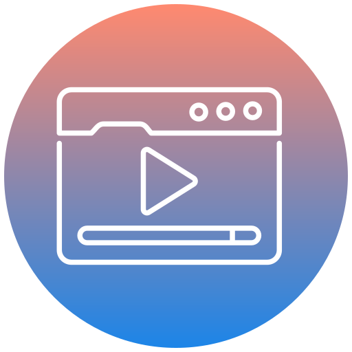 vídeo marketing Generic gradient fill icono