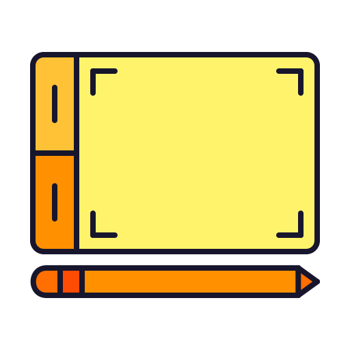 tabletpen Generic color lineal-color icoon