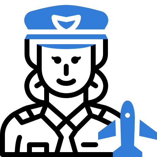 パイロット Generic color lineal-color icon