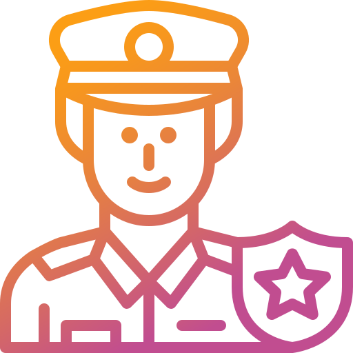 Police Generic gradient outline icon