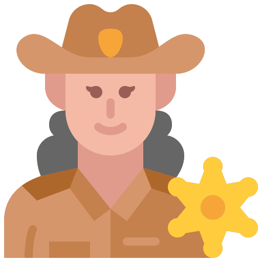 sheriff Generic color fill icoon
