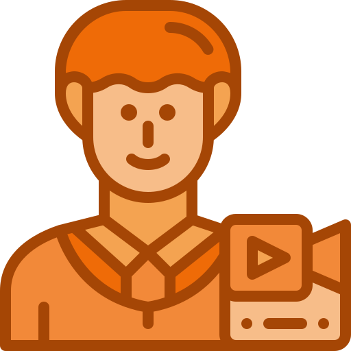 Vlogger Generic color lineal-color icon