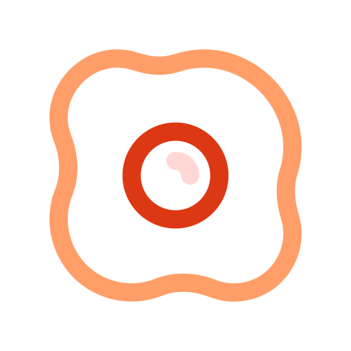 Fried egg Generic color outline icon