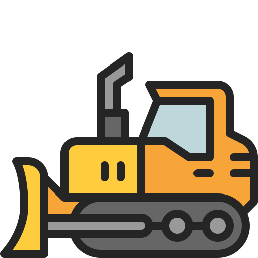 Bulldozer Generic color lineal-color icon