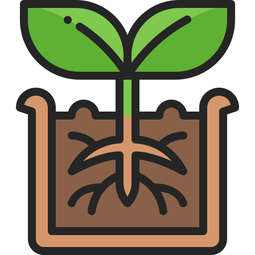 Plant pot Generic color lineal-color icon