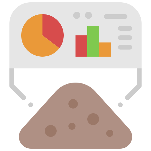 Soil analysis Generic color fill icon