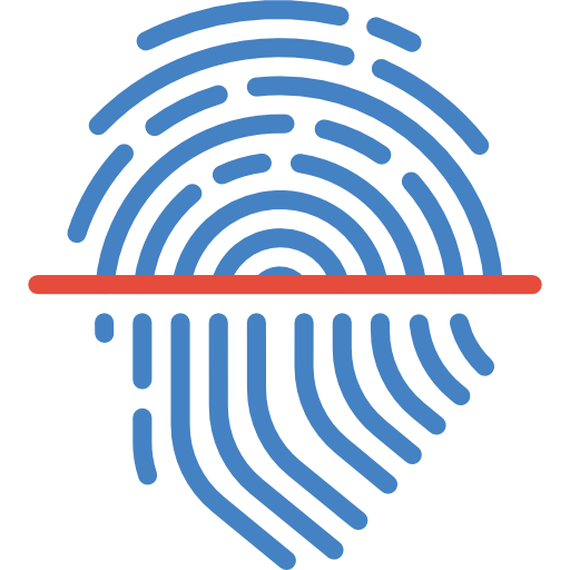 Fingerprint Basic Miscellany Flat icon
