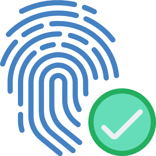 Fingerprint Basic Miscellany Flat icon